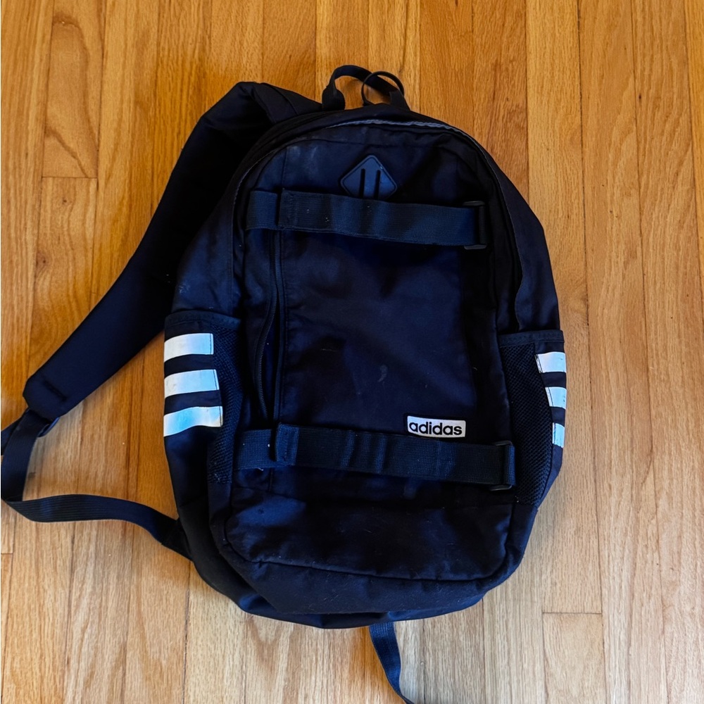 Adidas Loadspring Multi-Pocket Backpack Gray/Blac… - image 1